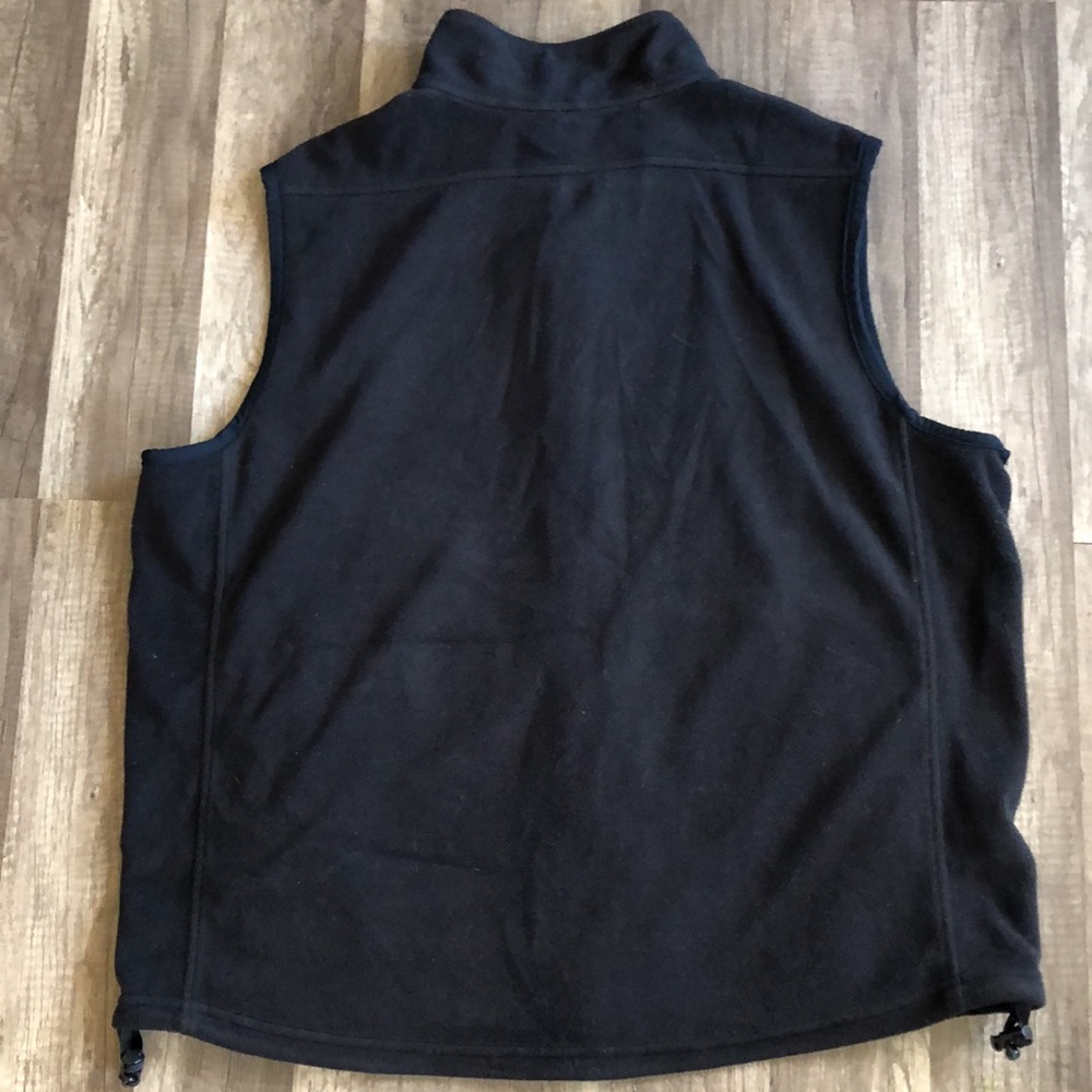 L.L.Bean Men’s Black Fleece Vest Large - Picture 8 of 9